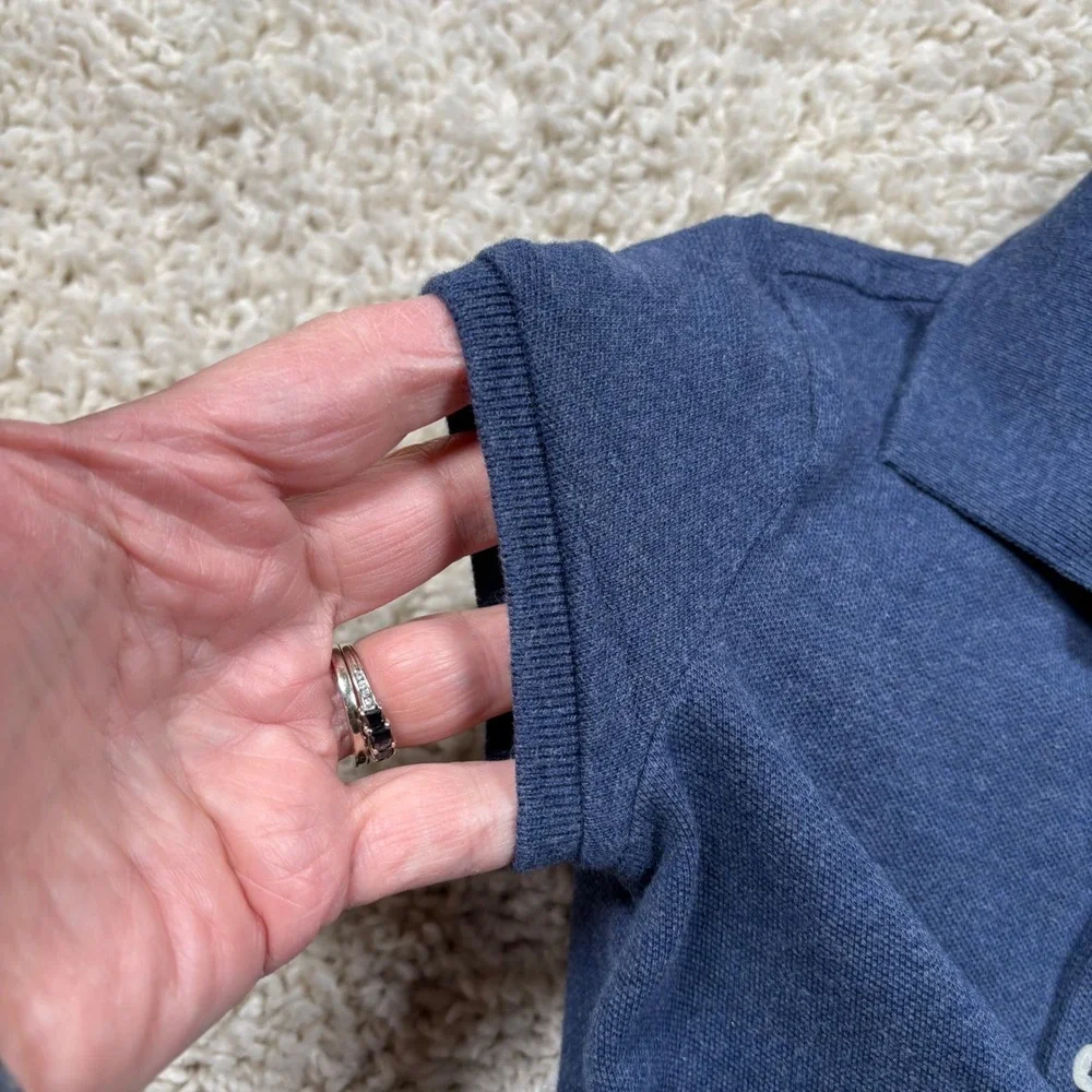 Girls Polo Ralph Lauren Blue Short Sleeve Polo Shirt Size 6‎
